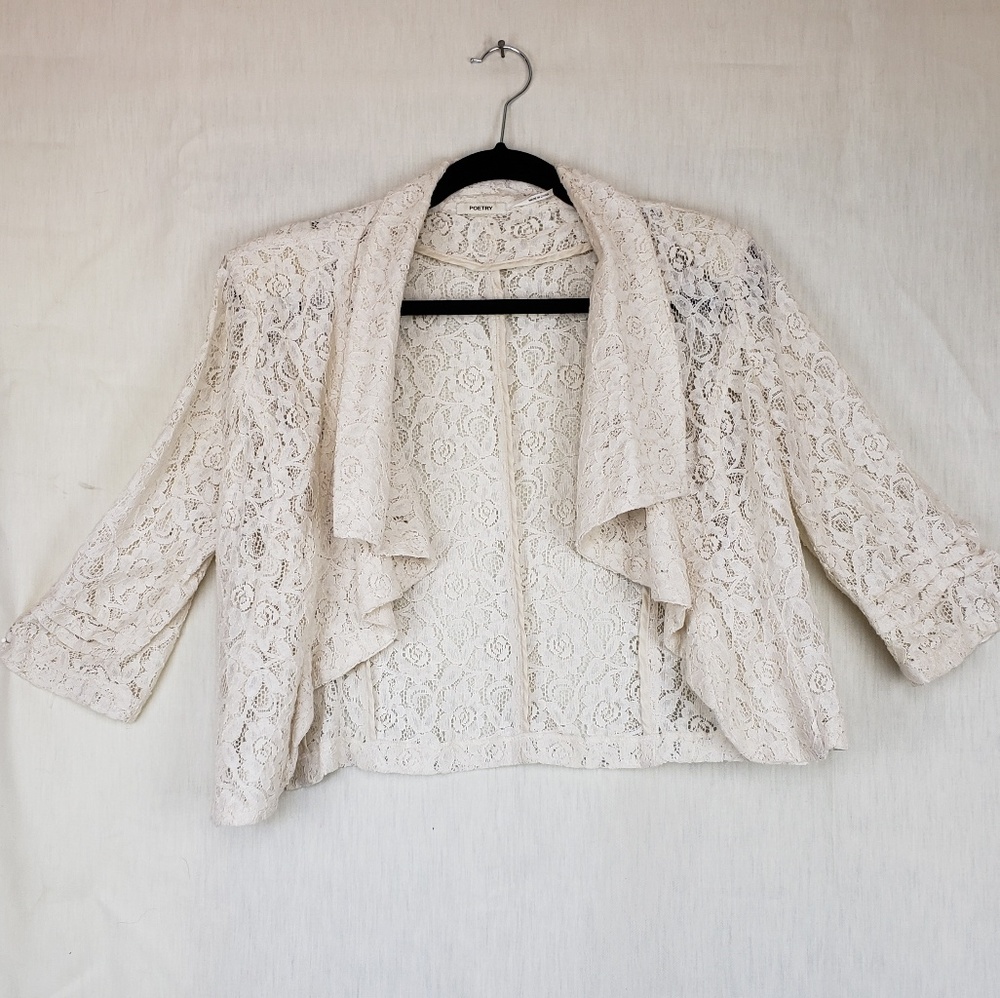 Poetry ivory lace top cover medium